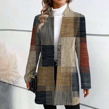 Giacca Blazer a Fantasia Elegante - Stai al caldo, resta alla moda! 🧥